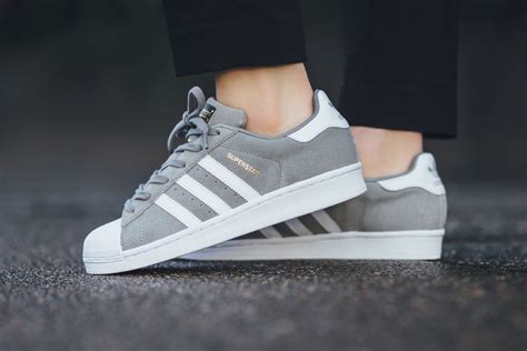 Grey Superstar adidas Originals Shoes